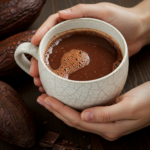 hot cacao drink in a cup